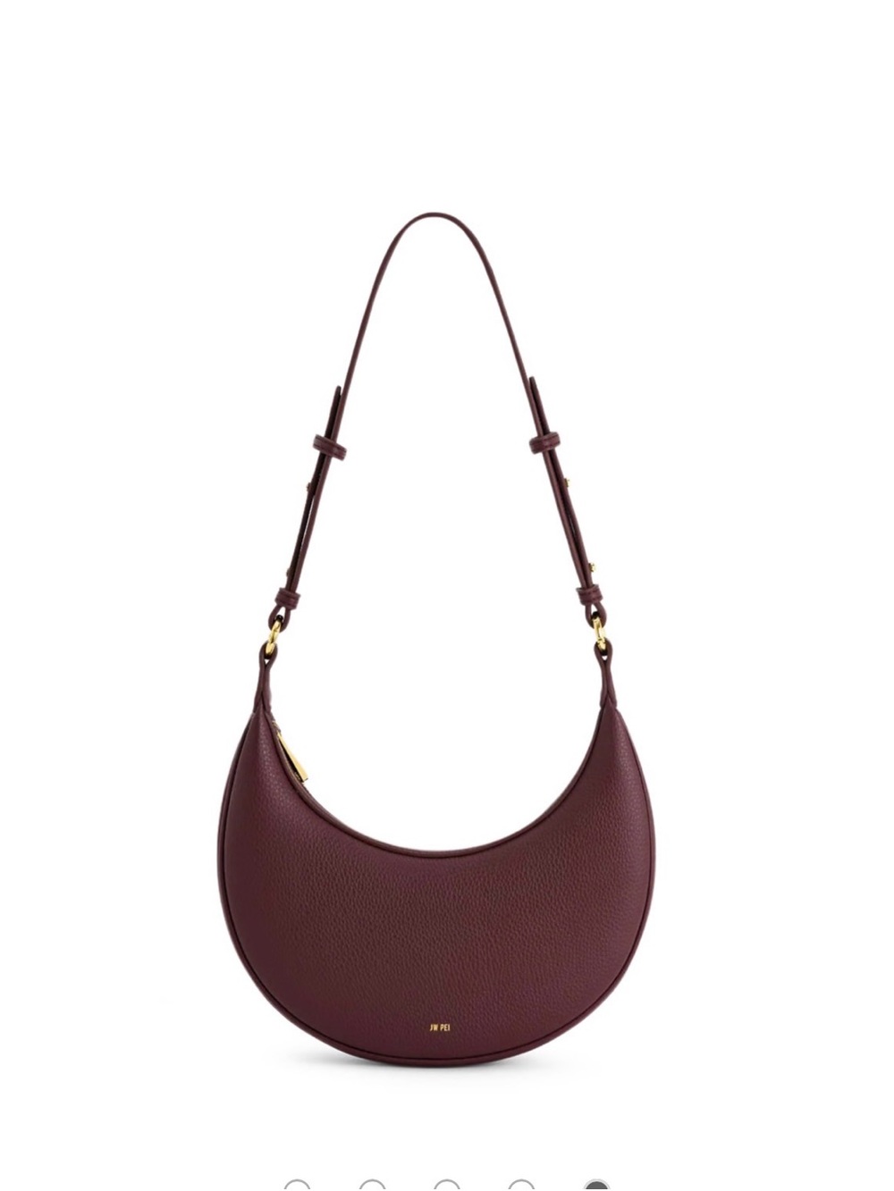 JW PEI Crescent Hobo Bag in Burgundy
